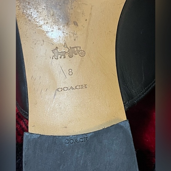 Coach Leather Shea Slide, Black and Tan, Women’s Size: 8B - Picture 14 of 16